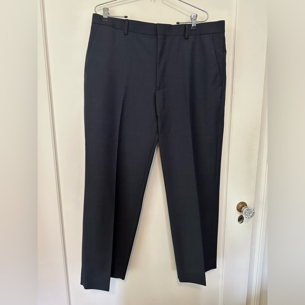 Banana Republic deep blue wool/mohair dress/suit pants - 36/30 (hemmed)